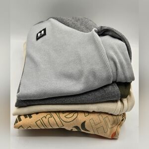 LOT of Boy Shirts Underarmour Hurley Denim & Flower Sz 12 - 14